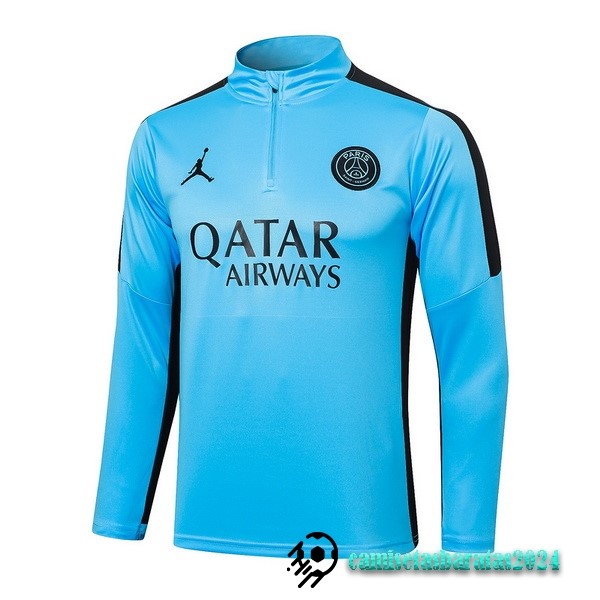 Replicas Sudadera Entrenamiento Paris Saint Germain 2023 2024 Azul II Negro