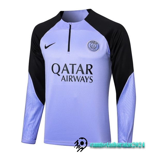 Replicas Sudadera Entrenamiento Paris Saint Germain 2023 2024 Purpura Negro