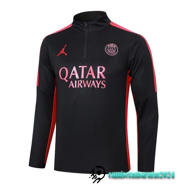 Replicas Sudadera Entrenamiento Paris Saint Germain 2023 2024 Rojo II Negro