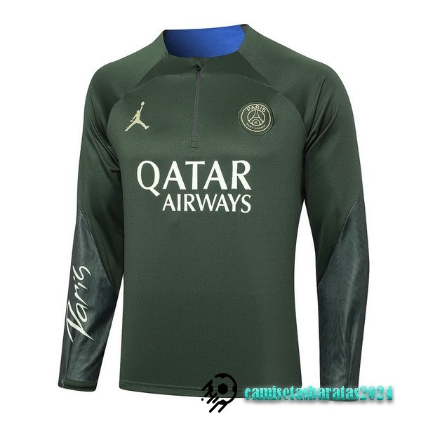 Replicas Sudadera Entrenamiento Paris Saint Germain 2023 2024 Verde