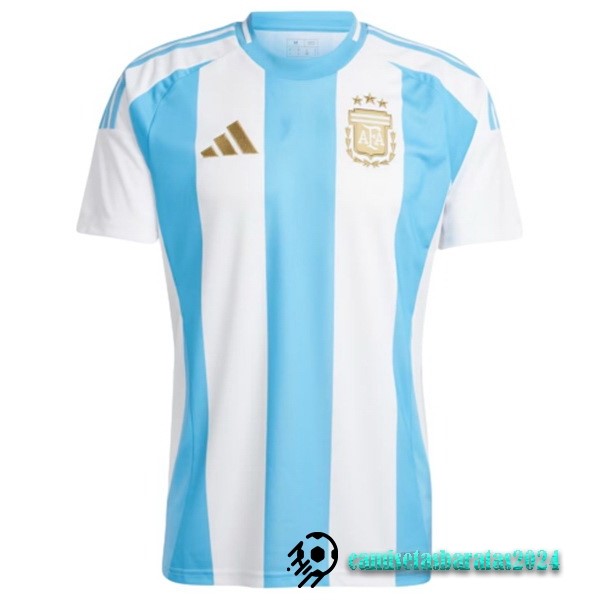 Replicas Tailandia Casa Camiseta Argentina 2024 Azul Blanco