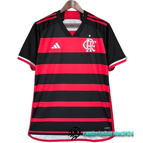 Replicas Tailandia Casa Camiseta Flamengo 2024 2025 Rojo Negro