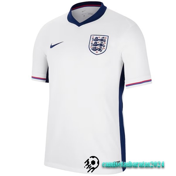 Replicas Tailandia Casa Camiseta Inglaterra 2024 Blanco
