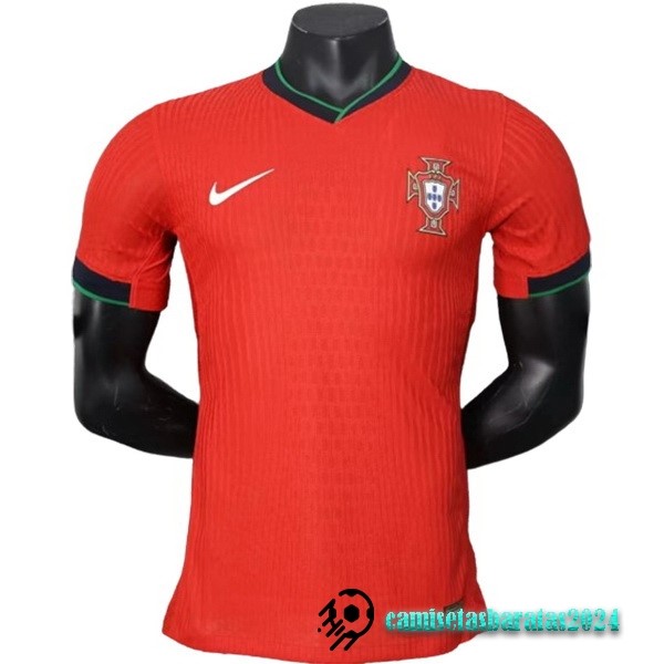 Replicas Tailandia Casa Jugadores Camiseta Portugal 2024 Rojo