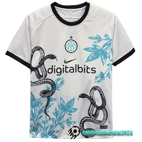 Replicas Tailandia Concepto Camiseta Inter Milán 2023 2024 Blanco Verde