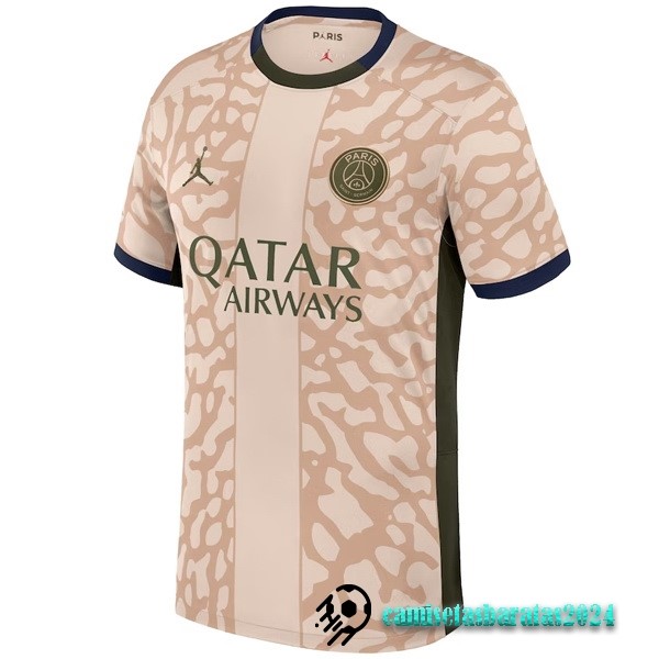 Replicas Tailandia Cuarta Camiseta Paris Saint Germain 2023 2024 Amarillo