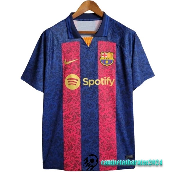 Replicas Tailandia Especial Camiseta Barcelona 2023 2024 Azul III Rojo