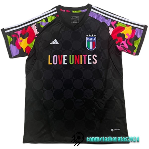 Replicas Tailandia Especial Camiseta Italia 2024 Negro