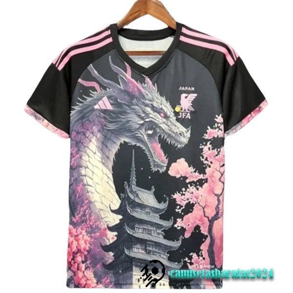 Replicas Tailandia Especial Camiseta Japón 2024 Negro Rosa
