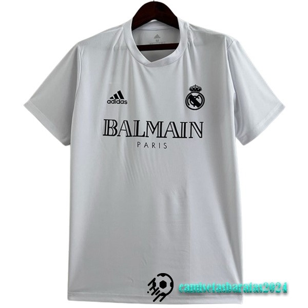Replicas Tailandia Especial Camiseta Real Madrid 2023 2024 II Blanco