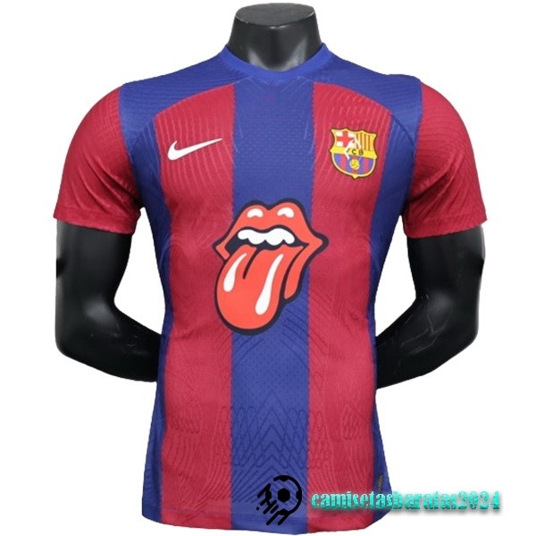 Replicas Tailandia Jugadores Especial Camiseta Barcelona 2023 2024 Rojo Azul