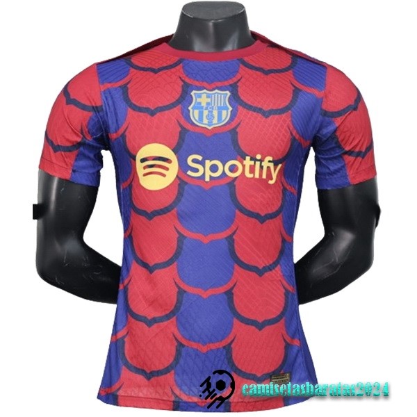 Replicas Tailandia Jugadores Especial Camiseta Barcelona 2024 2025 Rojo Azul