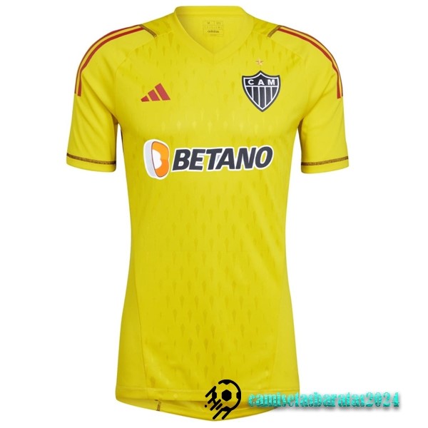 Replicas Tailandia Portero Camiseta Atlético Mineiro 2023 2024 Amarillo