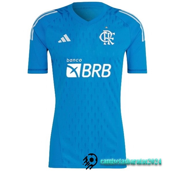 Replicas Tailandia Portero Camiseta Flamengo 2023 2024 Azul