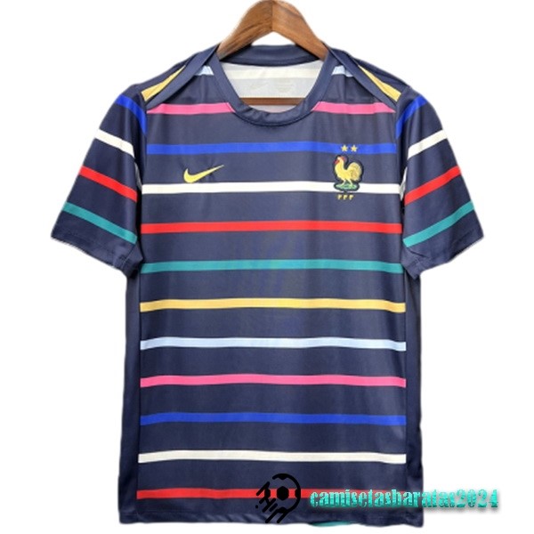 Replicas Tailandia Previo al partido Camiseta Francia 2024 Azul