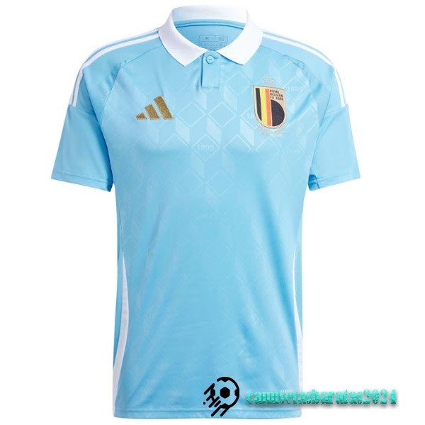 Replicas Tailandia Segunda Camiseta Bélgica 2024 Azul