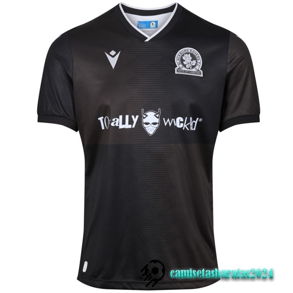 Replicas Tailandia Segunda Camiseta Blackburn Rovers 2023 2024 Negro