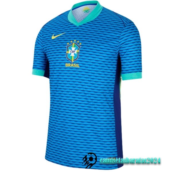 Replicas Tailandia Segunda Camiseta Brasil 2024 Azul