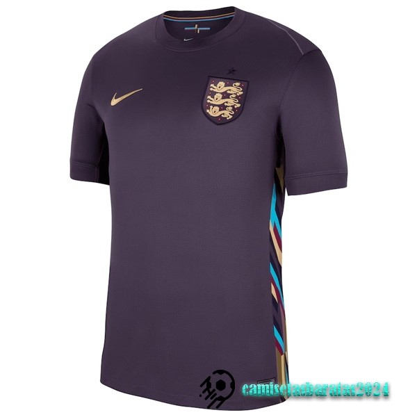 Replicas Tailandia Segunda Camiseta Inglaterra 2024 Purpura
