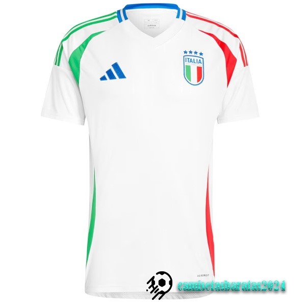 Replicas Tailandia Segunda Camiseta Italia 2024 Blanco