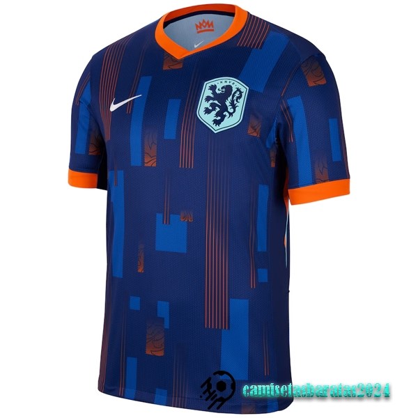 Replicas Tailandia Segunda Camiseta Países Bajos 2024 Azul