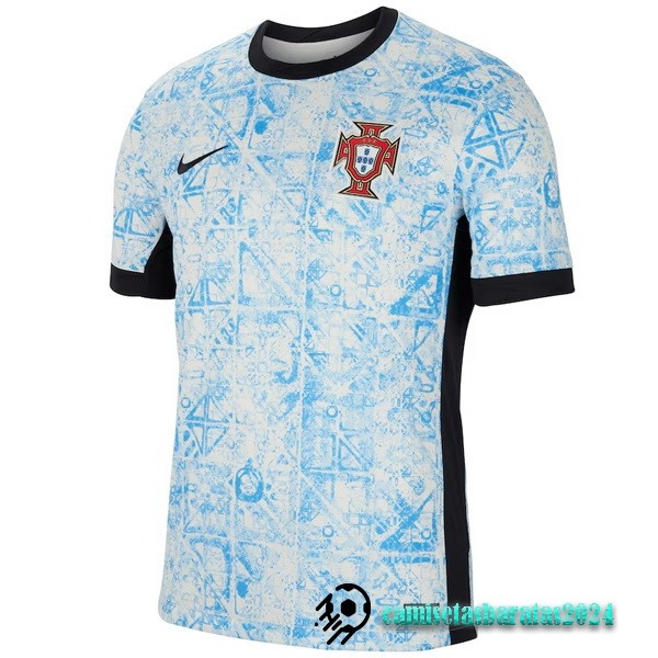 Replicas Tailandia Segunda Camiseta Portugal 2024 Azul