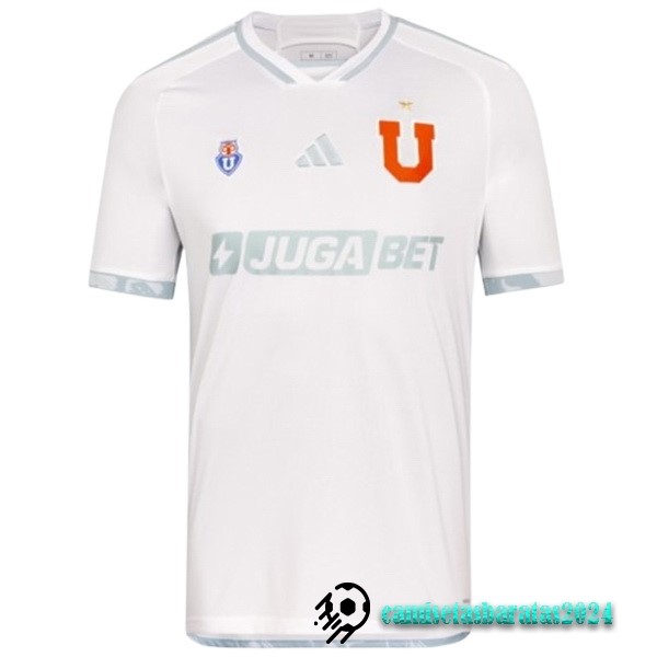 Replicas Tailandia Segunda Camiseta Universidad De Chile 2024 2025 Blanco