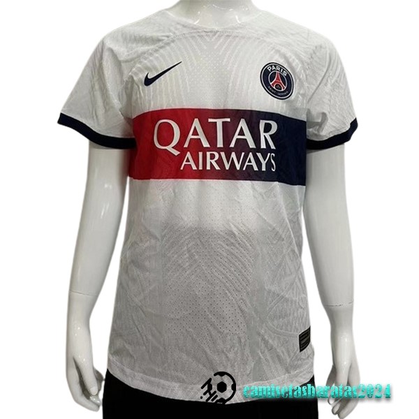 Replicas Tailandia Segunda Jugadores Camiseta Niños Paris Saint Germain 2023 2024 Blanco