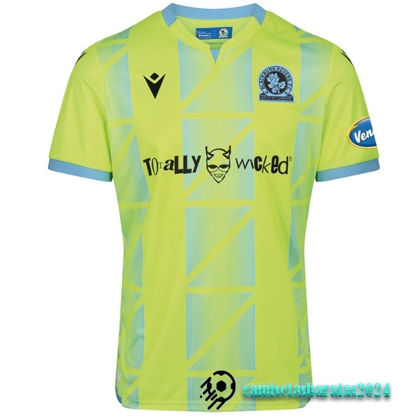 Replicas Tailandia Tercera Camiseta Blackburn Rovers 2023 2024 Amarillo