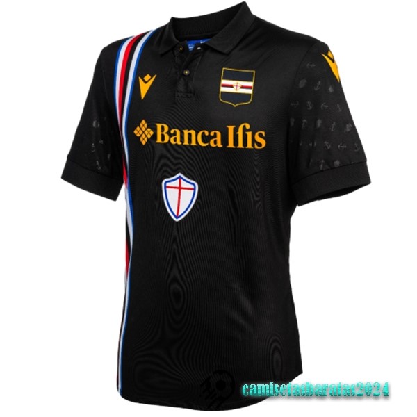 Replicas Tailandia Tercera Camiseta Sampdoria 2023 2024 Negro