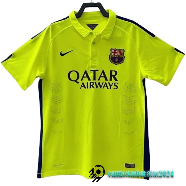 Replicas Tercera Camiseta Barcelona Retro 2014 2015 Verde