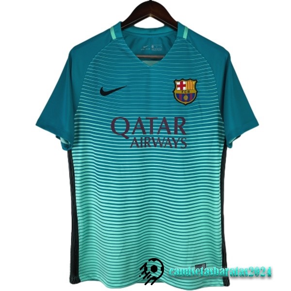 Replicas Tercera Camiseta Barcelona Retro 2016 2017 Verde