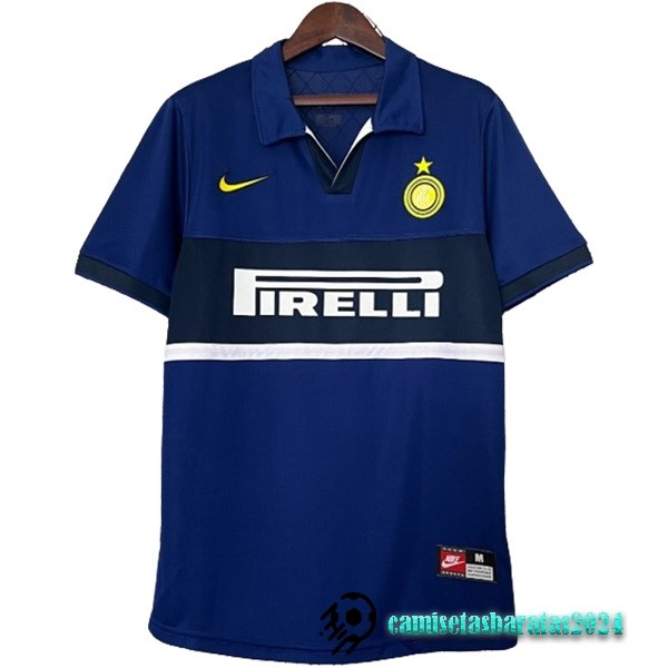 Replicas Tercera Camiseta Inter Milán Retro 1998 1999 Azul