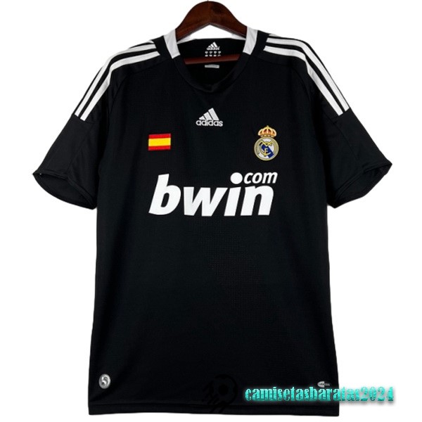 Replicas Tercera Camiseta Real Madrid Retro 2008 2009 Negro