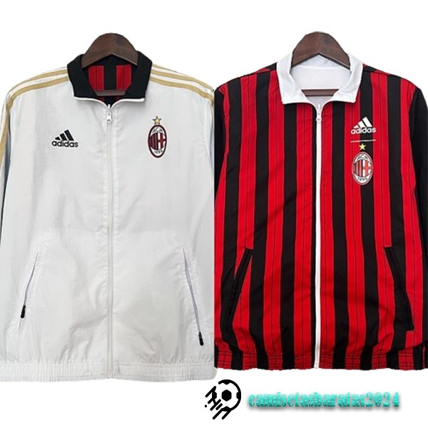 Replicas Rompevientos AC Milan 2024 2025 Blanco Rojo