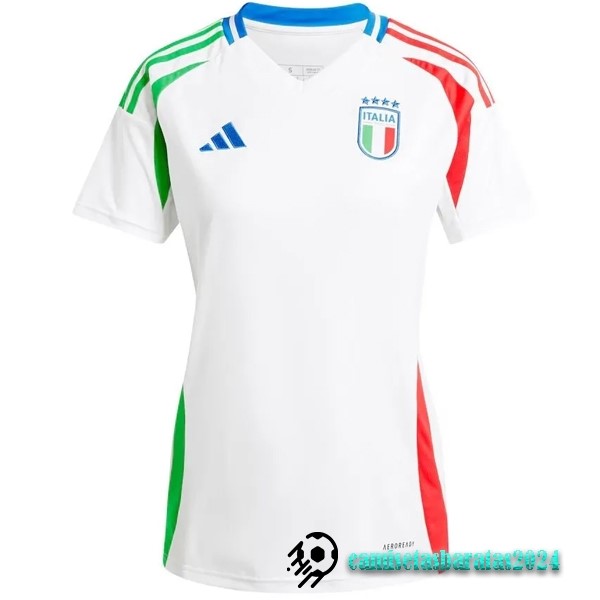 Replicas Segunda Camiseta Mujer Italia 2024