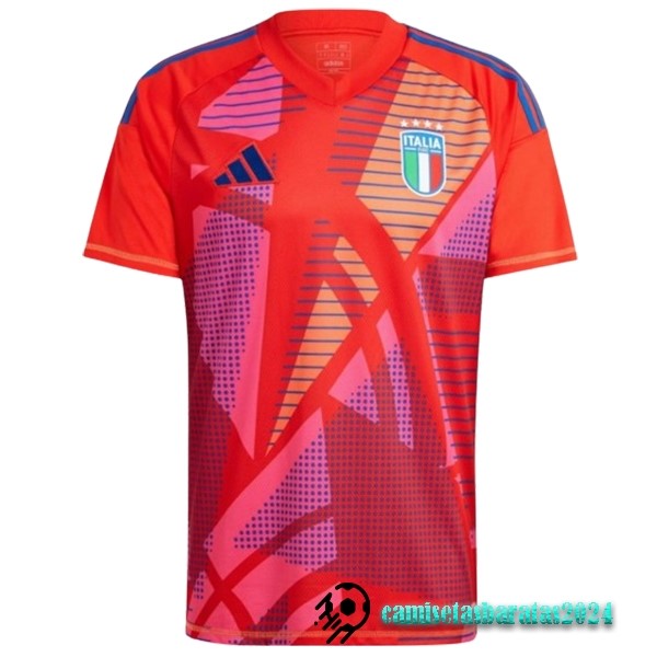 Replicas Tailandia Portero Camiseta Italia 2024 Rojo