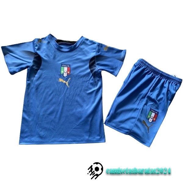 Replicas Casa Conjunto De Niños Italia Retro 2006