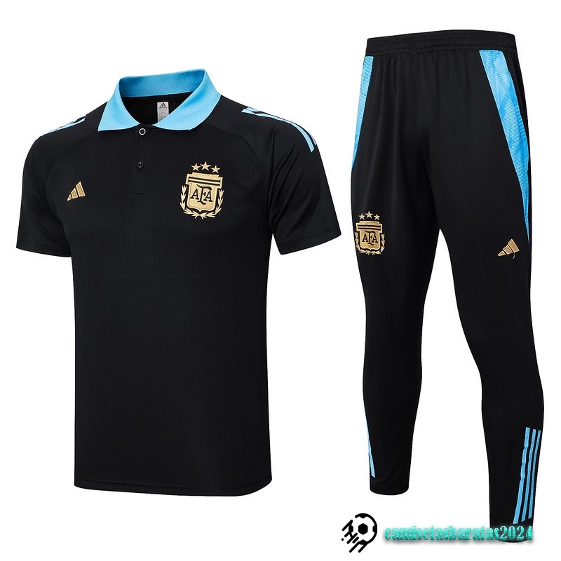 Replicas Conjunto Completo Polo Argentina 2024 Negro Azul