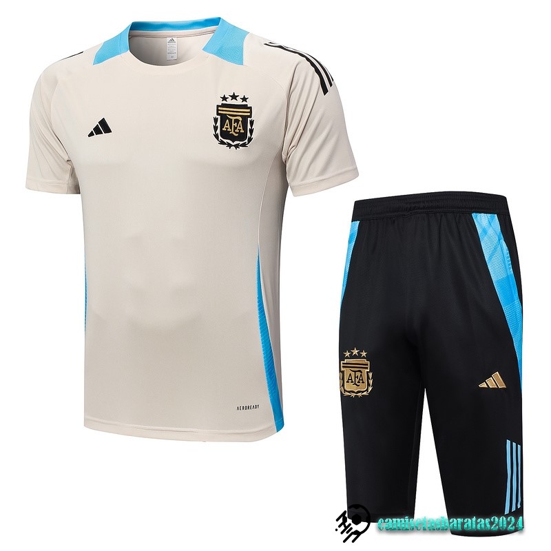 Replicas Entrenamiento Conjunto Completo Argentina 2024 Amarillo Negro