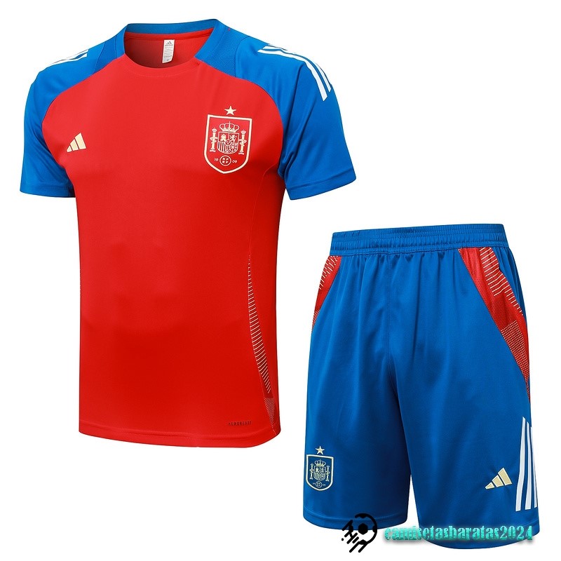 Replicas Entrenamiento Conjunto Completo España 2024 Azul Rojo