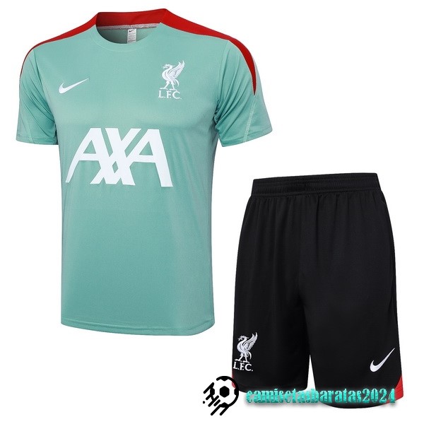 Replicas Entrenamiento Conjunto Completo Liverpool 2024 2025 Verde Negro