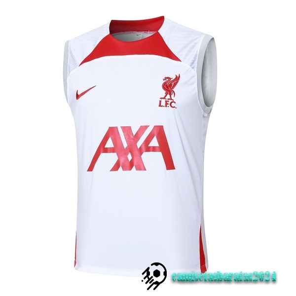 Replicas Entrenamiento Sin MangasLiverpool 2024 2025 Blanco Rojo