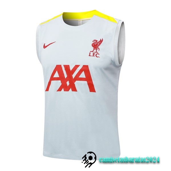 Replicas Entrenamiento Sin MangasLiverpool 2024 2025 Gris Amarillo