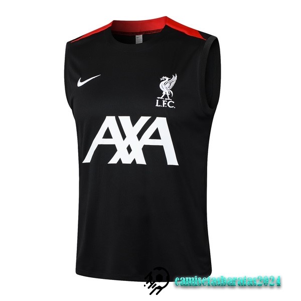 Replicas Entrenamiento Sin MangasLiverpool 2024 2025 Negro Blanco