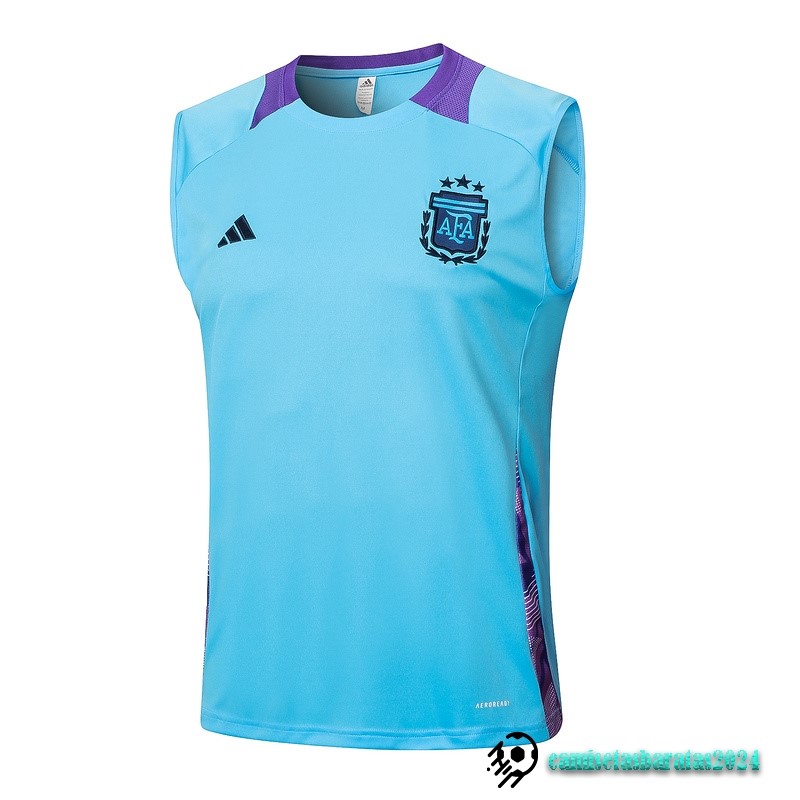 Replicas Entrenamiento Sin Mangas Argentina 2024 Azul Purpura