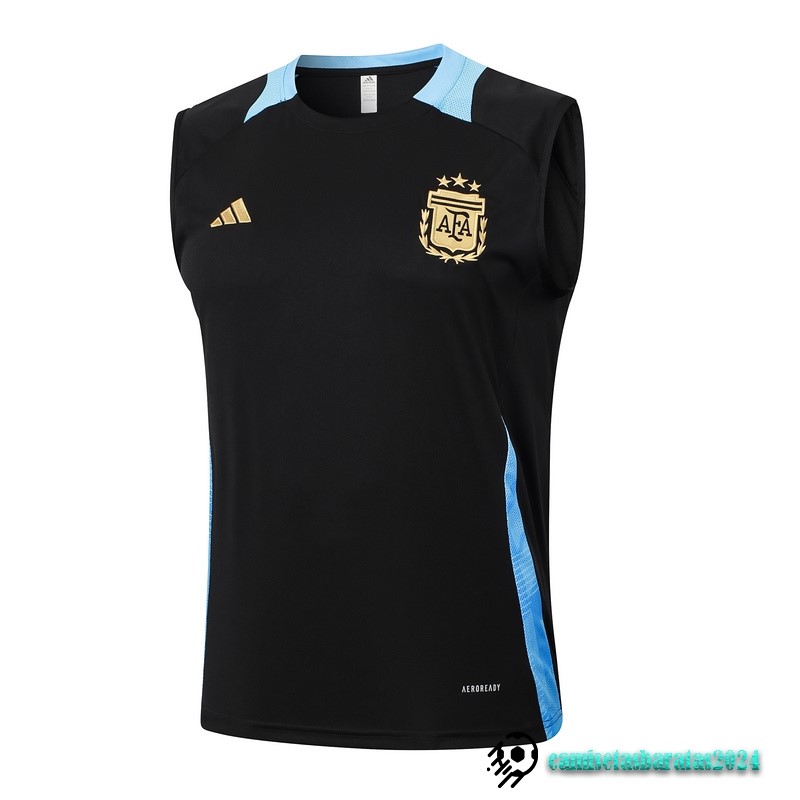 Replicas Entrenamiento Sin Mangas Argentina 2024 Negro Azul