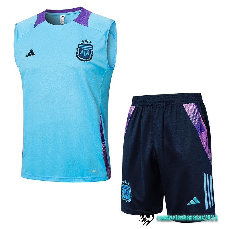 Replicas Entrenamiento Sin Mangas Conjunto Completo Argentina 2024 Azul Negro Purpura