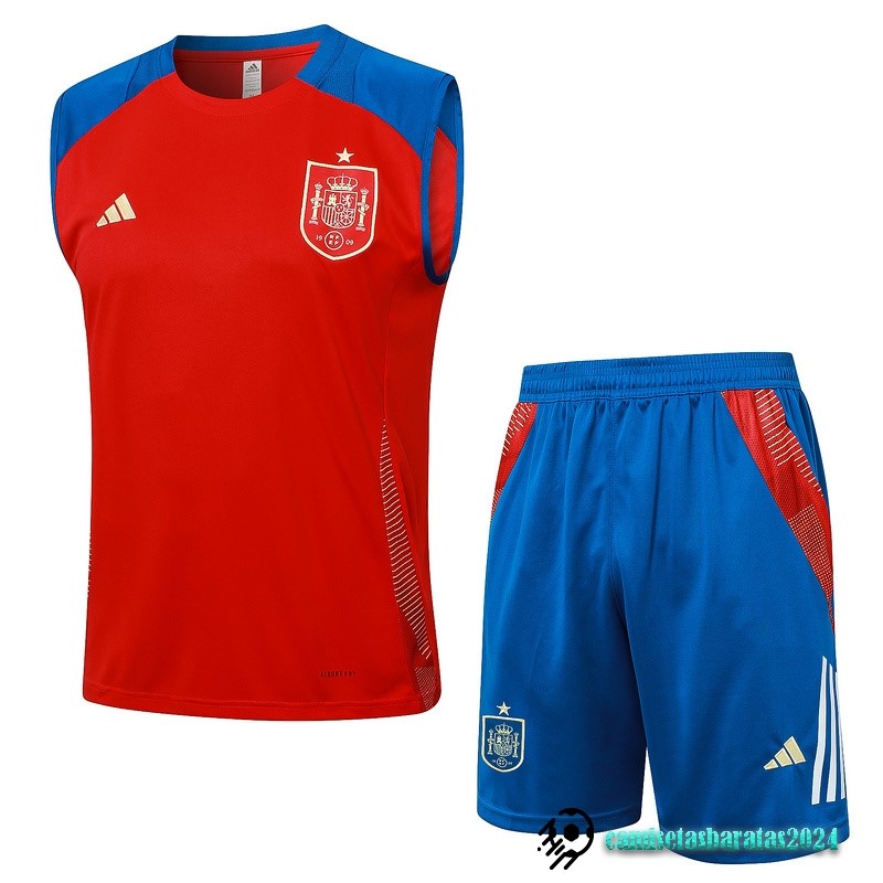 Replicas Entrenamiento Sin Mangas Conjunto Completo Argentina 2024 Rojo Azul