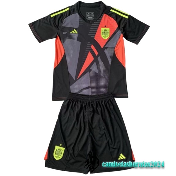 Replicas Portero Conjunto De Hombre España 2024 Negro